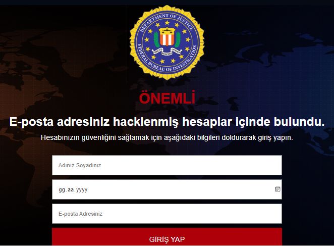 örnek phishing senaryo